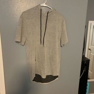 Elwood Extended Hem Short Sleeve Layering Hoodie